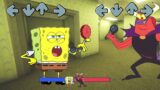 Epic battle FNF (Friday Night Funkin) SpongeBob and Demon (Backroom)