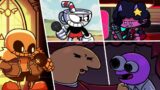 FNF Burning In Hell – But Every Turn A Different Character Sings It! | Indie Cross