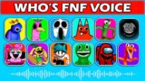 FNF – Guess Character by Their VOICE | BanBan, Rush, Opila Bird, Mommy Long Legs, Imposter…