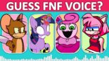 FNF Guess Character by Their VOICE | Pibby Twilight, Jumbo Josh, Mommy Long Legs, Rush, Sonic, Amy