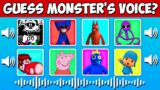 FNF Guess the MONSTER'S VOICE | (RAINBOW FRIENDS & POPPY PLAYTIME) | Huggy Wuggy, Banban, Peppa Pig