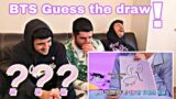 FNF REACTION to chaotic guess the drawing game with BTS | BTS REACTION