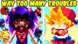 Friday Night Funkin VS TripleTrouble Cover VS Way Too Many Troubles VS Sonic.EXE (FNF MOD/Alternate)