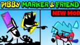 Friday Night Funkin' New VS Pibby Marker & Lightning – Pibby BFDI Mod | Pibby x FNF (Corrupted BFDI)