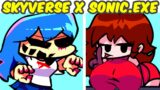 Friday Night Funkin' VS Sonic.EXE VS Sky.EXE (FNF MOD/You Can't Run) (Sonic.EXE X Skyverse)