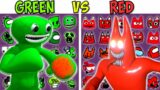 FNF Character Test | Gameplay VS My Playground | ALL Green VS Red Test