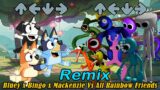 Bluey Can Can Remix But All Rainbow Friends x Bluey x Bingo x Mackenzie Sing it | FNF Roblox x Meme
