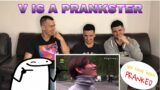 FNF REACTS to Taehyung being a prankster and having fun ft. TXT | BTS REACTION