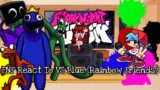 FNF React To VS Blue (Rainbow Friends)||Friday Night Funkin'||ElenaYT.