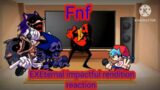 Fnf react to EXEternal impactful rendition mod! (Gacha club)