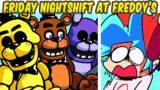 Friday Night Funkin VS Friday Nightshift at Freddy's FULL WEEK (Golden Freddy,Bonnie) (FNF MOD/FNAF)