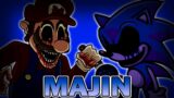 Friday Night Funkin' Majin Sonic.EXE vs Mario.EXE!