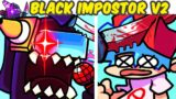 Friday Night Funkin' VS Black Impostor Rematch V2 | VS Impostor V5?!? (FNF MOD/Among Us/True Defeat)