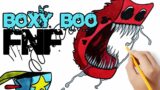 How to draw BOXY BOO Friday Night Funkin – Poppy Playtime