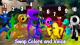 Rainbow Friends Swap Colors and Voice All Phases #9 | Friday Night Funkin Mod