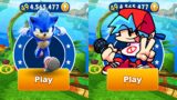 Sonic Dash vs Friday Night Funkin Run – Sonic Dash vs All Bosses Zazz Eggman All Characters Unlocked