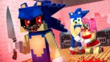 Sonic EXE WON'T LET YOU OUT ALIVE! | FNF Chibi Sonic Minecraft 3D Animation