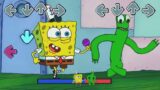 Epic battle FNF (Friday Night Funkin) SpongeBob and Rainbow Friends Green