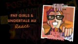 FNF Girls & Undertale AU React | Postal F Apocalypse | FNF Mod