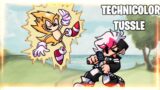 FNF Technicolor Tussle BUT Fleetway and Hexadust sing it. (and a tiny bit remade)