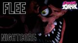 Flee (Nightcore) | Friday Night Funkin' Vs Foxy | FNaF World