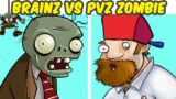 Friday Night Funkin' VS Brainz VS PVZ Zombies VS Crazy Dave (FNF MOD/HARD)