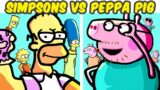 Friday Night Funkin' VS The Simpsons VS Peppa Pig | Simpsons Vs la familia de peppa (FNF MOD)