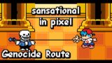 Sansational in Pixel | FNF Indie Cross | Undertale Style (Genocide Route)