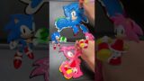 Sonic Superstars: Sonic Hedgehog VS Sonic Amy Rose : Pancake art challenge (FNF Music) #shorts