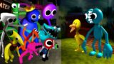 YELLOW & TEAL together Vs 3D Rainbow Friends but Chapter 2 | Friday Night Funkin Mod Roblox