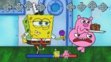 Epic battle FNF (Friday Night Funkin) SpongeBob and CHEF PIGSTER (The Garten Of Banban 3)