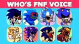 FNF – Guess Character by Their VOICE  | Sonic EXE, Fleetway Sonic, Sonic Beast, Sonic Fake…