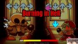 FNF Indie Cross Sans – Burning in Hell – Violin Cover