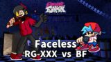 Friday Night Funkin' – Faceless but RG-XXX And BF Sing it