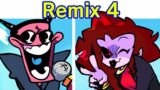 Friday Night Funkin' – Remix 4 | Rhythm Heaven Fever Minigame (FNF Mod) (Mommy/Pico/Skid/Spirit)