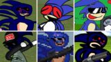Friday Night Funkin' – Too Fest but everytime it's Sanic turn a Different Skin Mod is used