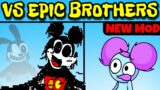 Friday Night Funkin' VS Pibby Mickey Mouse & Corrupted Oswald – Epic Brothers | FNF/Pibby/New