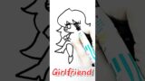 How to draw Girlfriend #fridaynightfunkin #fridaynightfunkingame #howtodrawagirl #girldrawing