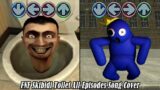 Skibidi Toilet 1-45 All Episodes Song But Rainbow Friends Blue Cover – Friday Night Funkin' MEME