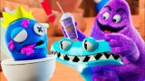 BLUE Becomes GRIMACE SHAKE! Rainbow Friends 2 Animation