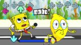 Epic battle FNF (Friday Night Funkin) SpongeBob and Mr.Lemons (The Garten Of Banban 3)