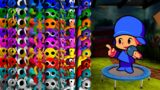 FNF All Rainbow Friends All Colors Vs Pocoyo on the trampoline | Friday Night Funkin Mod