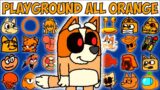 FNF Character Test | Gameplay VS Playground | ALL ORANGE | FNF Mods