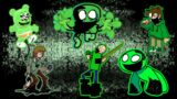 FNF Pibby Green Characters All Phases – FNF Glitched Green Characters