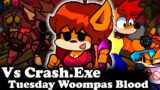 FNF | Tuesday Woompas Blood and Rap (DEMO) – Vs Crash.Exe | Mods/Hard/Gameplay |