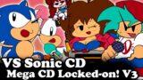 FNF | Vs Sonic CD V3 – Mega CD Locked-on DEMO 3 | Game Over + Sussy Mod | Mods/Hard |