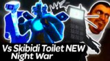 FnF Vs Skibidi Toilet Night War New Phases | Friday Night Funkin'