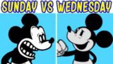 Friday Night Funkin' Mickey Mouse Sunday Night Vs Wednesday Infidelity | FNF Mod