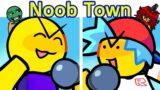 Friday Night Funkin' NoobTown | Boyfriend & Girlfriend in Roblox Noob Town (FNF Mod/Hard)