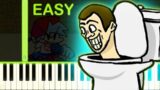 Friday Night Funkin' VS Skibidi Toilet – EASY Piano Tutorial